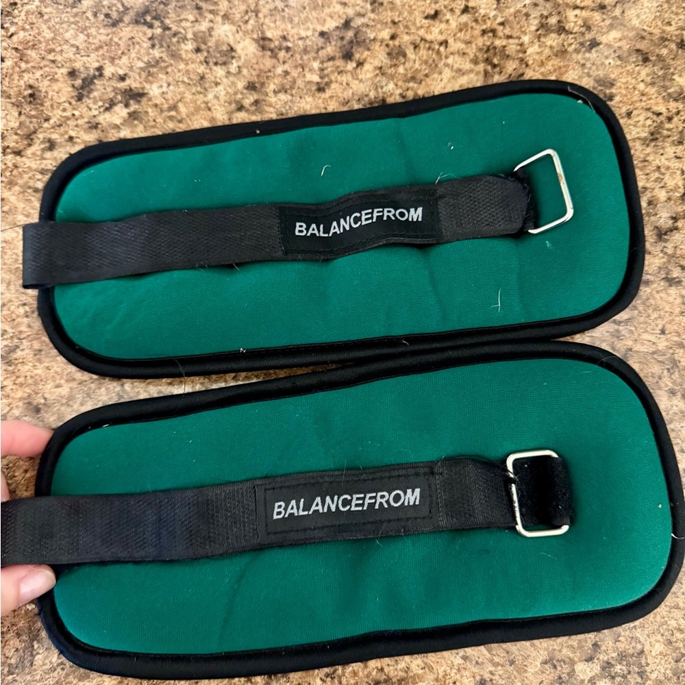Green Ankle Weights (1.5 lbs each/ 3-lb pair)